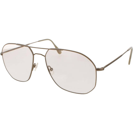 Andy Wolf Men's Eyeglasses - Beige Metal Aviator Full Rim Frame Demo Lens | 4732 D ,