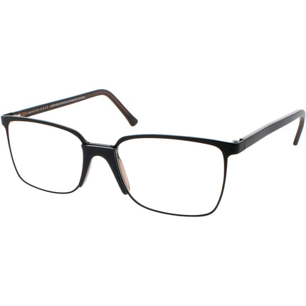 Andy Wolf Men's Eyeglasses - Black Metal/Acetate Square Full Rim Frame | Robinson D ,