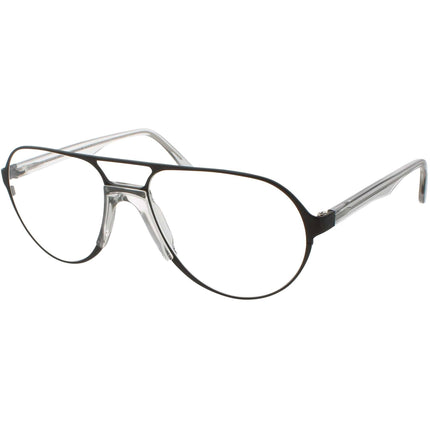 Andy Wolf Men's Eyeglasses - Grey Metal/Acetate Aviator Shape Full Rim Frame | Adams D ,