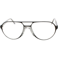 Andy Wolf Men's Eyeglasses - Grey Metal/Acetate Aviator Shape Full Rim Frame | Adams D ,