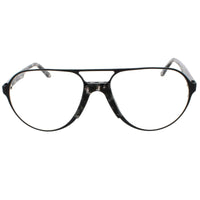 Andy Wolf Men's Eyeglasses - Gun/Brown Metal/Acetate Aviator Full Rim Frame | Adams F ,