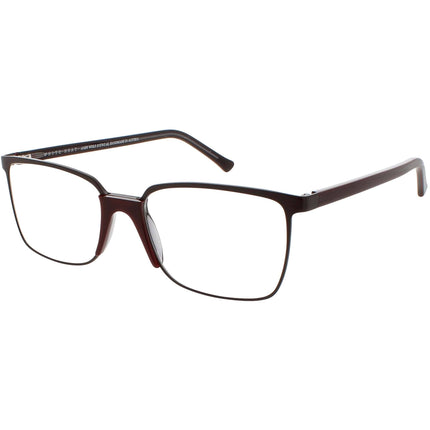 Andy Wolf Men's Eyeglasses - Dark Purple Metal/Acetate Square Full Rim | Robinson E ,