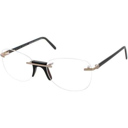Andy Wolf Men's Eyeglasses - Black Metal/Acetate Cat Eye Shape Full Rim Frame | Erez A ,