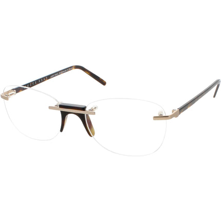 Andy Wolf Men's Eyeglasses - Havana Metal/Acetate Cat Eye Full Rim Frame | Erez B ,