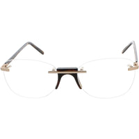 Andy Wolf Men's Eyeglasses - Havana Metal/Acetate Cat Eye Full Rim Frame | Erez B ,