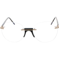 Andy Wolf Men's Eyeglasses - Black Metal/Acetate Cat Eye Full Rim Frame | Ethen A ,