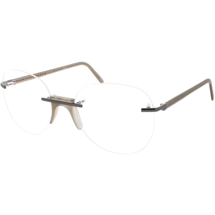 Andy Wolf Men's Eyeglasses - Grey Metal/Acetate Cat Eye Shape Full Rim Frame | Ethen E ,