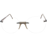 Andy Wolf Men's Eyeglasses - Grey Metal/Acetate Cat Eye Shape Full Rim Frame | Ethen E ,