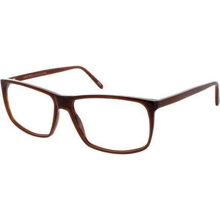 Andy Wolf Unisex Eyeglasses - Brown Acetate Square Full Rim Frame Demo Lens | 4525 J ,