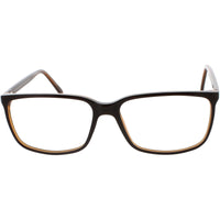 Andy Wolf Unisex Eyeglasses - Brown/Orange Acetate Square Full Rim Frame | 4526 E ,