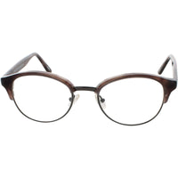 Andy Wolf Unisex Eyeglasses - Brown Metal/Acetate Round Shape Frame Demo Lens | 4543 G ,
