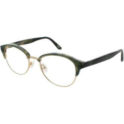 Andy Wolf Unisex Eyeglasses - Green Metal/Acetate Round Shape Frame Demo Lens | 4543 H ,