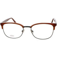 Andy Wolf Unisex Eyeglasses - Brown Metal/Acetate Square Shape Full Rim Frame | 4544 F ,