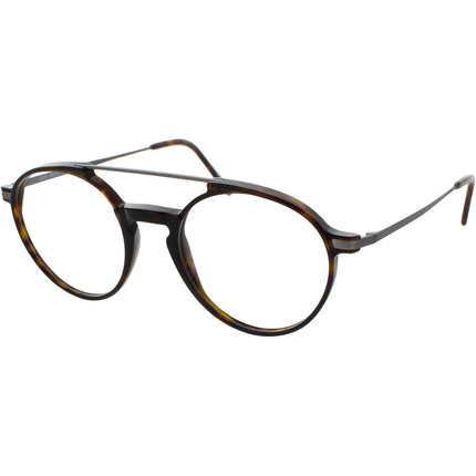 Andy Wolf Unisex Eyeglasses - Brown/Grey Metal/Acetate Aviator Full Rim Frame | 4547 B ,