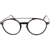 Andy Wolf Unisex Eyeglasses - Brown/Grey Metal/Acetate Aviator Full Rim Frame | 4547 B ,