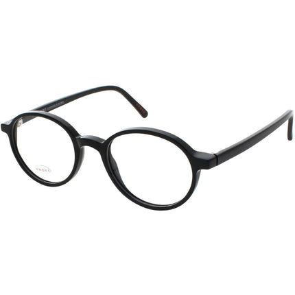 Andy Wolf Unisex Eyeglasses - Black Acetate Round Full Rim Frame Demo Lens | 4538 A ,