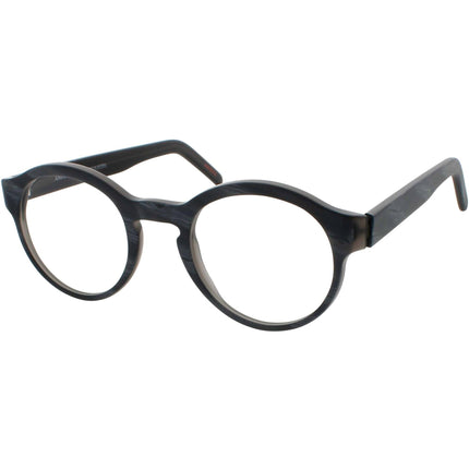 Andy Wolf Unisex Eyeglasses - Grey Acetate Round Full Rim Frame Demo Lens | 4542 C ,
