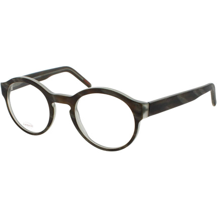 Andy Wolf Unisex Eyeglasses - Grey Acetate Round Full Rim Frame Demo Lens | 4542 F ,