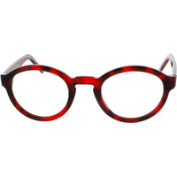 Andy Wolf Unisex Eyeglasses - Red Havana Acetate Round Shape Full Rim Frame | 4560 D ,