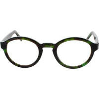 Andy Wolf Unisex Eyeglasses - Green Havana Acetate Round Shape Full Rim Frame | 4560 F ,