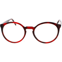 Andy Wolf Unisex Eyeglasses - Red Havana Acetate Round Shape Full Rim Frame | 4566 C ,