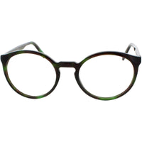 Andy Wolf Unisex Eyeglasses - Green Havana Acetate Round Shape Full Rim Frame | 4566 G ,