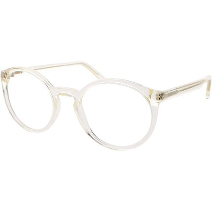 Andy Wolf Unisex Eyeglasses - Crystal Beige Acetate Round Full Rim Frame | 4566 J ,