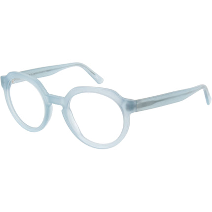Andy Wolf Unisex Eyeglasses - Blue Acetate Panto Full Rim Frame Demo Lens | 4570 F ,