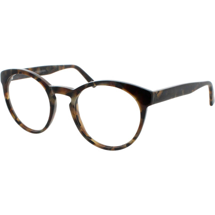 Andy Wolf Unisex Eyeglasses - Tortoise Acetate Round Shape Full Rim Frame | 4578 C ,