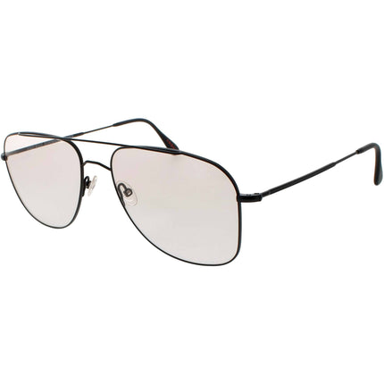 Andy Wolf Unisex Eyeglasses - Black Metal Aviator Full Rim Frame Demo Lens | 4730 E ,