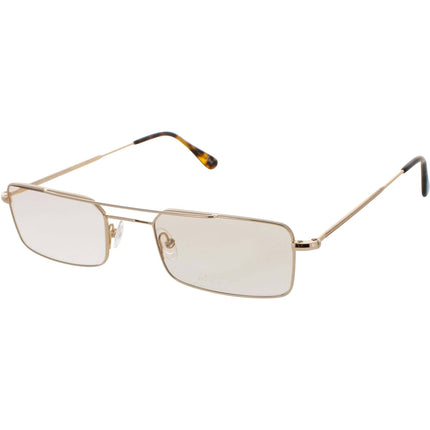 Andy Wolf Unisex Eyeglasses - Gold Metal Rectangular Shape Full Rim Frame | 4739 B ,