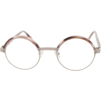 Andy Wolf Women's Eyeglasses - Pink White Metal/Acetate Round Full Rim Frame | 4577 D ,
