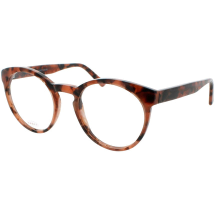 Andy Wolf Women's Eyeglasses - Pink Brown Acetate Round Shape Frame Demo Lens | 4578 D ,
