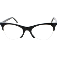 Andy Wolf Women's Eyeglasses - Black Acetate Cat Eye Shape Half Rim Frame | 5078 A ,