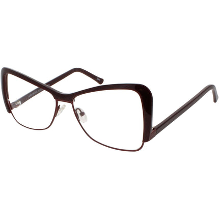 Andy Wolf Women's Eyeglasses - Violet Metal/Acetate Cat Eye Full Rim Frame | 5083 E ,