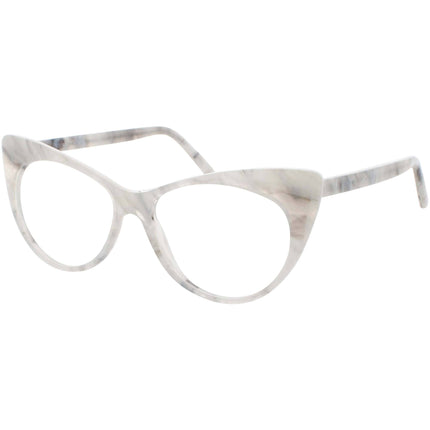 Andy Wolf Women's Eyeglasses - White Grey Acetate Cat Eye Full Rim Frame | 5087 F ,