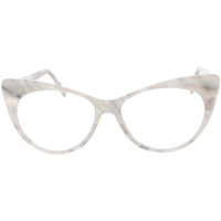 Andy Wolf Women's Eyeglasses - White Grey Acetate Cat Eye Full Rim Frame | 5087 F ,