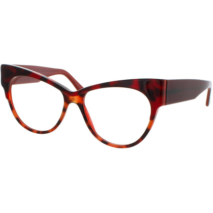 Andy Wolf Women's Eyeglasses - Red Acetate Cat Eye Full Rim Frame Demo Lens | 5092 C ,