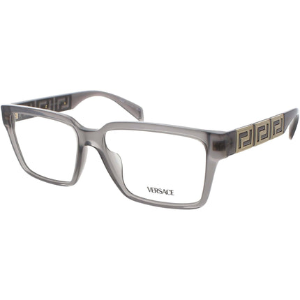 Versace Men's Eyeglasses - Opal Grey Acetate Square Full Rim Frame | 0VE3339U 5406 ,