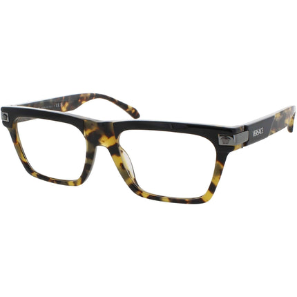 Versace Men's Eyeglasses - Havana Acetate Square Shape Full Rim Frame | 0VE3354 5456 ,