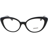 Versace Women's Eyeglasses - Black Acetate Cat Eye Shape Full Rim Frame | 0VE3349U GB1 ,