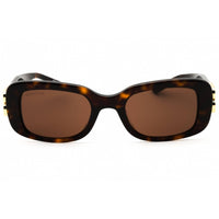 Balenciaga Women's Sunglasses - Havana Acetate Rectangular Shape Frame | BB0310SK 002 ,