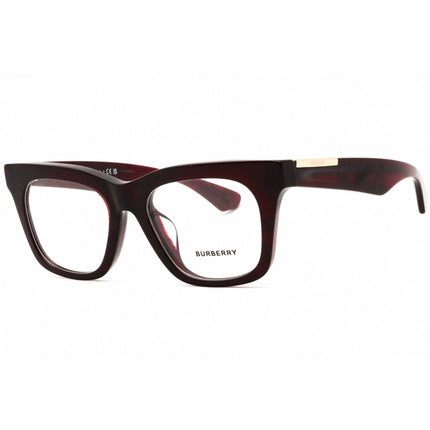 Burberry Women's Eyeglasses - Checkered Red Plastic Square Full Rim | 0BE2407F 4115 ,