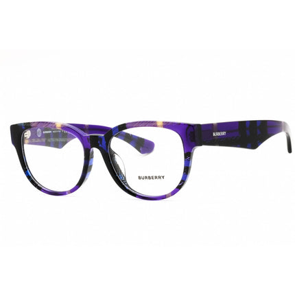 Burberry Women's Eyeglasses - Transparent Checkered Blue Full Rim | 0BE2410F 4113 ,