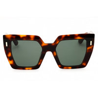 Calvin Klein Women's Sunglasses - Brown Havana Acetate Square Full Rim | CK23502S 220 ,