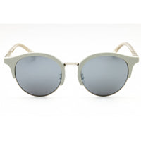 Calvin Klein Jeans Unisex Sunglasses - Steel Round Full Rim Frame | CKJ825SAF 007 ,