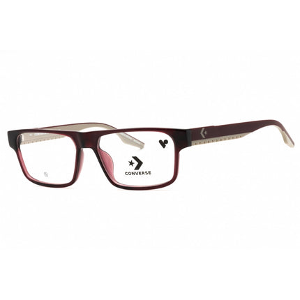 Converse Men's Eyeglasses - Crystal Deep Bordeaux Rectangular Full Rim | CV5123 601 ,