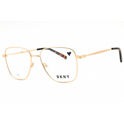 DKNY Women's Eyeglasses - Satin Gold Metal Square Shape Full Rim Frame | DK1031 717 ,