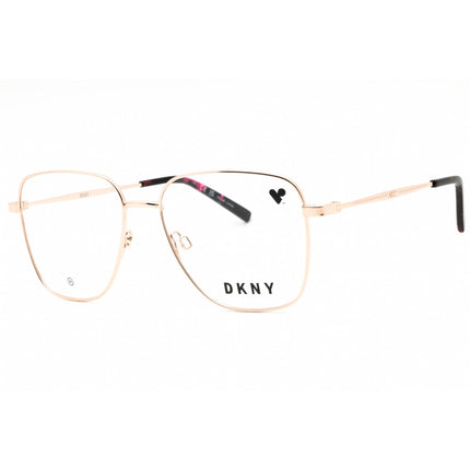 DKNY Women's Eyeglasses - Rose Gold Metal Square Shape Full Rim Frame | DK1031 770 ,