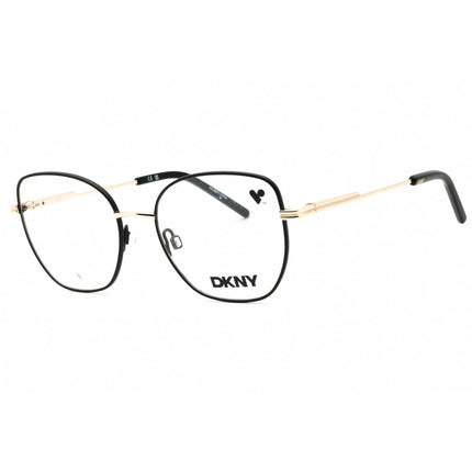 DKNY Women's Eyeglasses - Black/Gold Metal Butterfly Shape Full Rim Frame | DK1034 001 ,